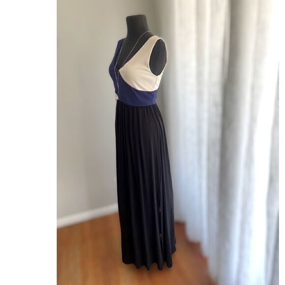 Anthropologie Maeve Elysian Color Block Maxi Dress - Picture 4 of 16